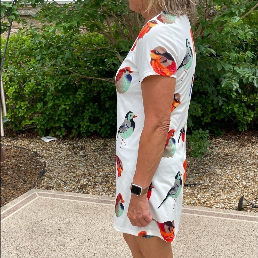 MINI WHITE BIRD DRESS - Picture 3 of 5